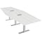 Skutchi Designs 45 in W, 144 in L, 29 in H, Engineered Wood Top, White HAR-HEX.IR-46x143-T-ELEC-WHCYPRESS - alternate 1